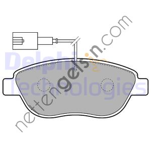 DELPHI LP1721 ON FREN BALATASI STILO BRAVO 1,7 1,8 16V 1,9D 1,9JTD 10 / 01> LINEA 1,4T JET 09 / 07> (FISLI)  FIAT BİNEK FREN BALATASI