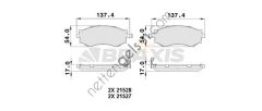 BRAXIS AB0496 ON FREN BALATASI NISSAN PRIMERA  NISSAN BİNEK FREN BALATASI