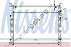NISSENS 64301A RADYATÖR FREELANDER 1.8 16V -00 PCC000110 LAND ROVER