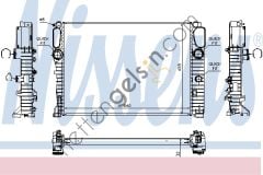 NISSENS 67102A RADYATÖR 211 CDI CLS 219 E200/270/280/320/400/500 A2115003402 MERCEDES