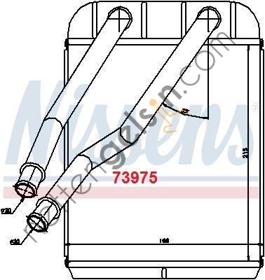 NISSENS 73975 KALORİFER RADYATÖRÜ VW T5 03- 7H1819031 VW