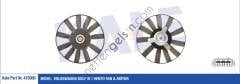 KALE 415000 FAN MOTOR VOLKSWAGEN GOLF III / VENTO 250 / 80W 305MM  VW-AUDI-SEAT-SKODA BİNEK