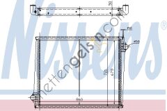 NISSENS 64068A RADYATÖR SCANIA 4 SERİ 114/124/164>ALÇAK KABİN > 1516491 SCANIA