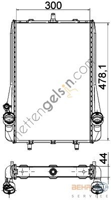 BEHR CR1396000P RADYATÖR PORSCHE 911 (996 997) 3,6 TUR(CR1396000P) 99610613172 PORSCHE
