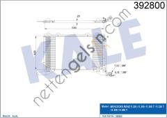 KALE 392800 KLIMA RADYATORU E-CLASS W210 97>02 S210 97>03  MERCEDES BİNEK KLİMA RADYATÖRÜ