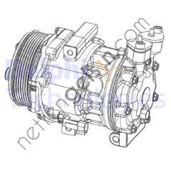 DELPHI CS20351 KLIMA KOMPRESOR KOMPLE FORD TRANSIT V348 V347 09 >14 2.4 TDCI 06<14 2.2 TDCI 11>14  FORD BİNEK