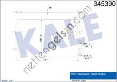 KALE 345390 KLIMA RADYATORU TRANSIT V347 V348 2.2TDCI 100PS / 120PS / 130PS 2.4TDCI 100PS / 115PS / 140PS 07 />  FORD BİNEK KLİMA RADYATÖRÜ