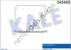 KALE 345465 KLIMA RADYATORU KIA SORENTO 2009>  KIA BİNEK KLİMA RADYATÖRÜ