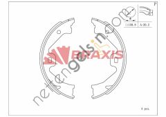 BRAXIS AC0193 EL FREN BALATASI MG ZT 01> 05 / 75 99> 05  MG BİNEK FREN BALATASI