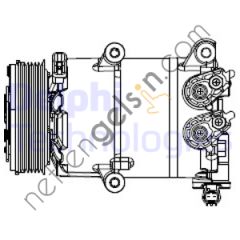 DELPHI CS20553 KLIMA KOMPRESOR KOMPLE FORD KUGA II 14> TOURNEO CONNECT, TRANSIT CONNECT 03 / 2013> 1.5 -1.6 ECOBOOST  FORD BİNEK