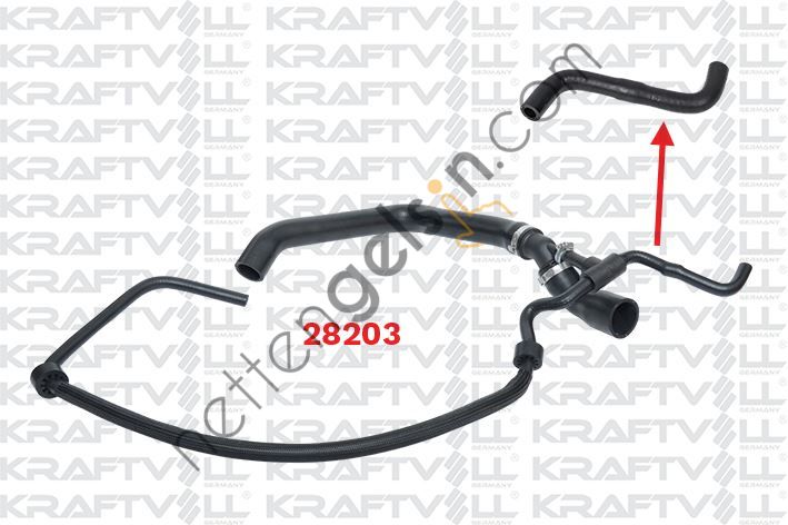 KRAFTVOLL 10032363 RADYATOR UST HORTUMU(OK ILE GOSTERILEN) LT35 VOLT 2.5TDI  VW-AUDI-SEAT-SKODA BİNEK RADYATÖR HORTUMU