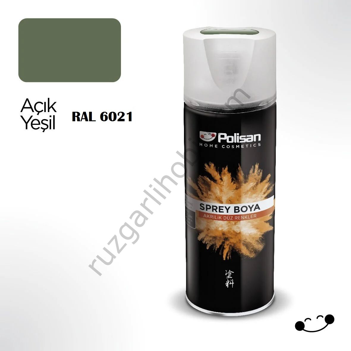 SPREY AKRİLİK BOYA AÇIK YEŞİL RALL 6021 POLISAN 400 ML