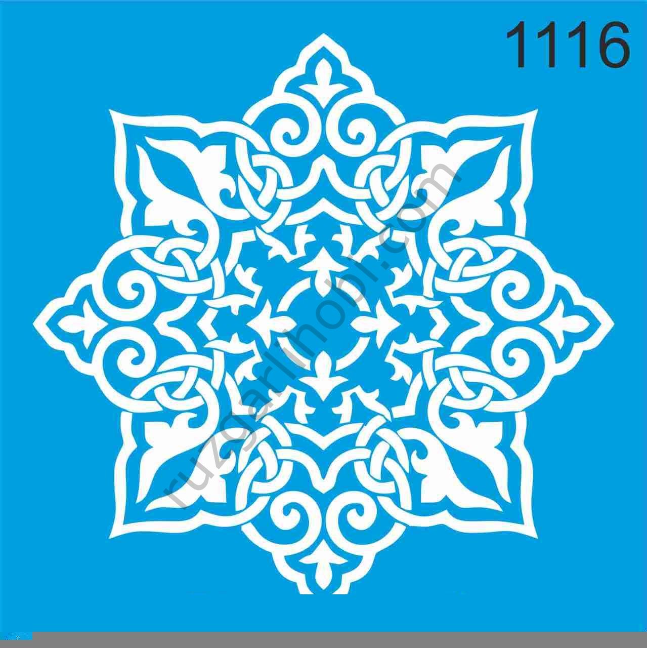 Stencıl Mandala Desen - 1116