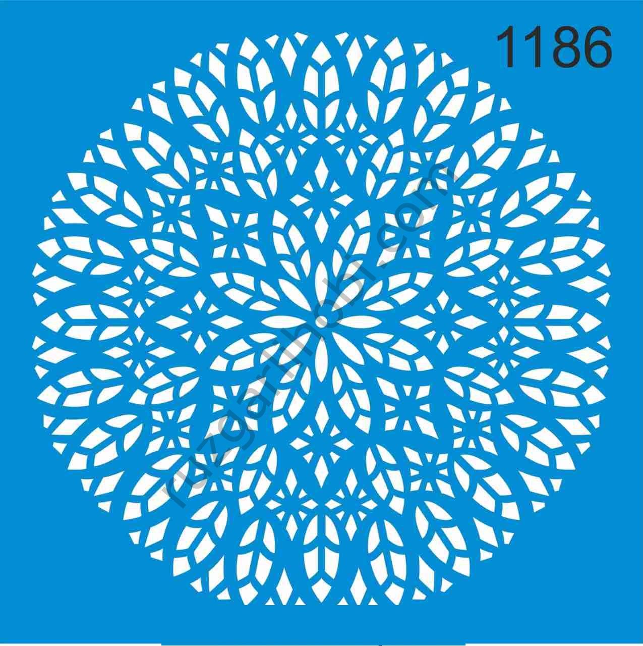 Stencıl Mandala Desen - 1186