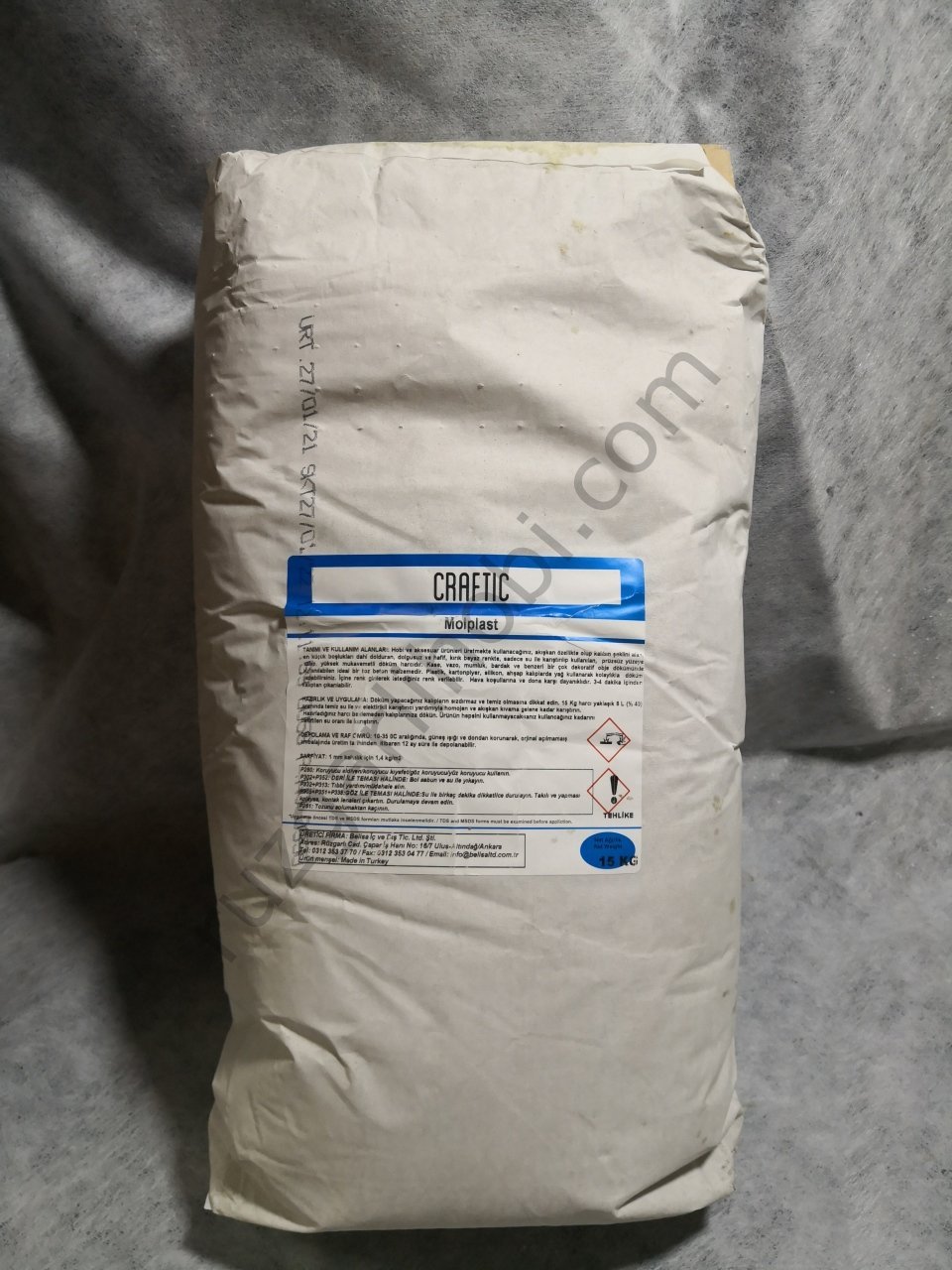 SAKSI DÖKÜM CRAFTIC MOLPLAST EKO.DÖKÜM ALÇI HIZLI KÜR.BEYAZ (20 KG)