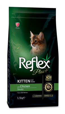 REF PLUS KEDİ  YAVRU-TAVUK 12*1.5 KG.(520)