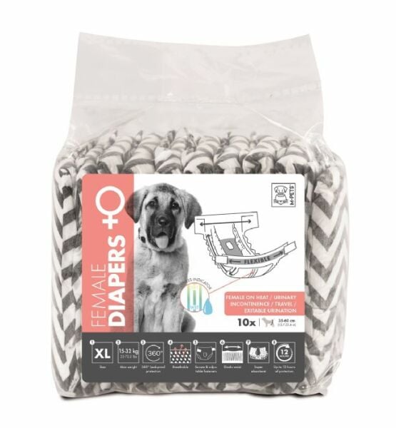 M-PETS DİAPERS DİŞİ KÖP İÇİN KÜLOT(XL) 10 LU (588)