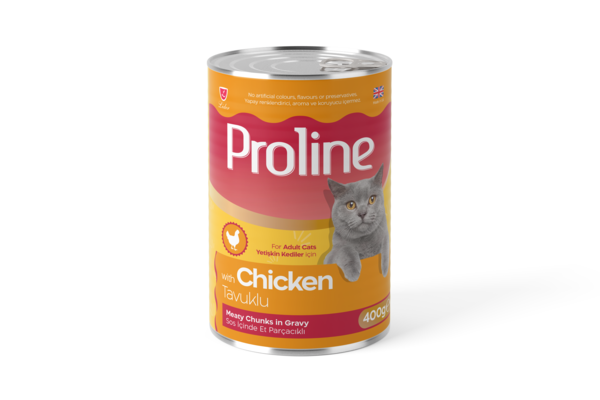 PROLİNE KEDİ KONS.TAVUKLU 400 GR*12..(974)