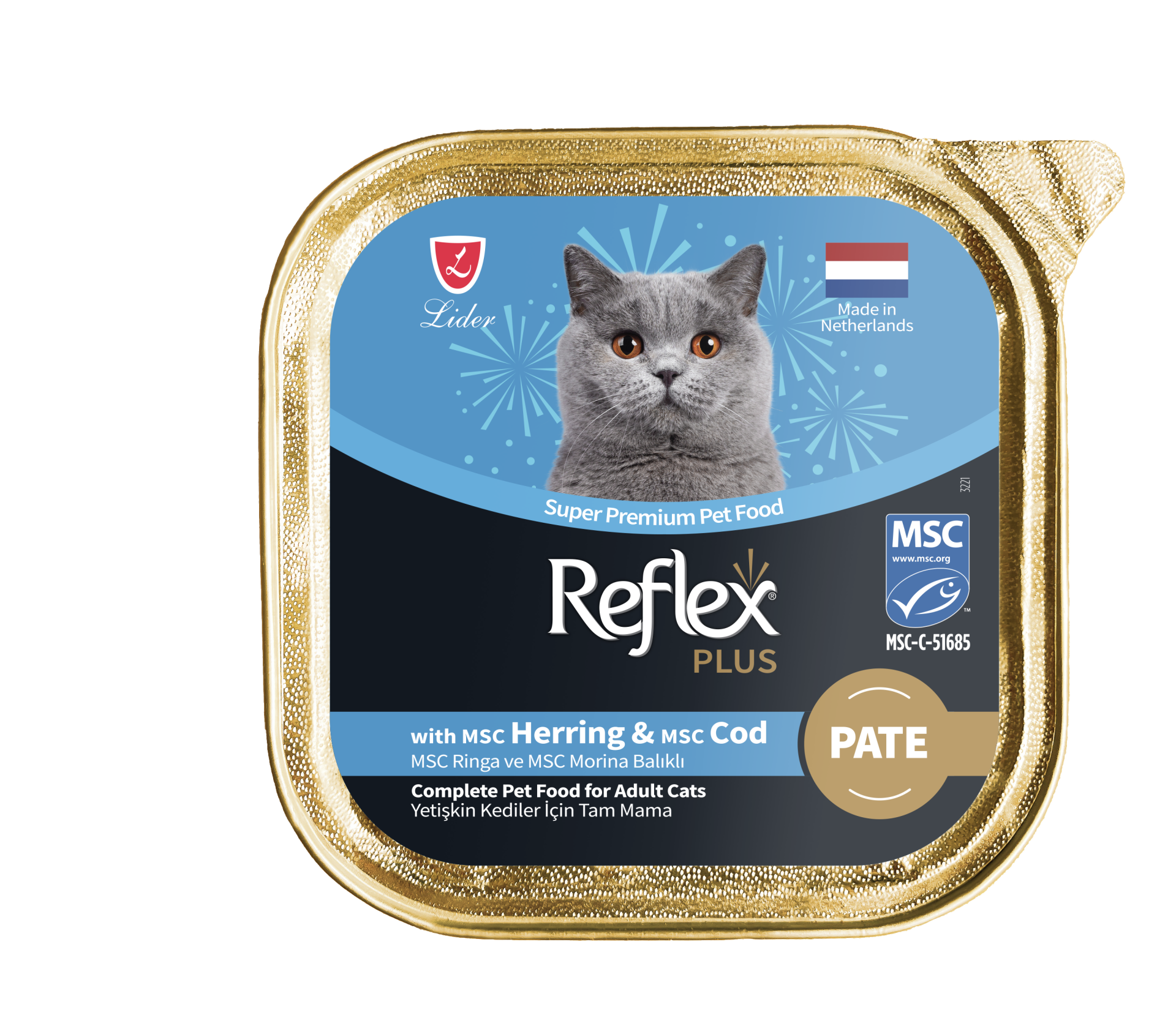 REF.PLUS KEDİ ALM RİNGA-MORİNA PATE 85GR*16..(858)