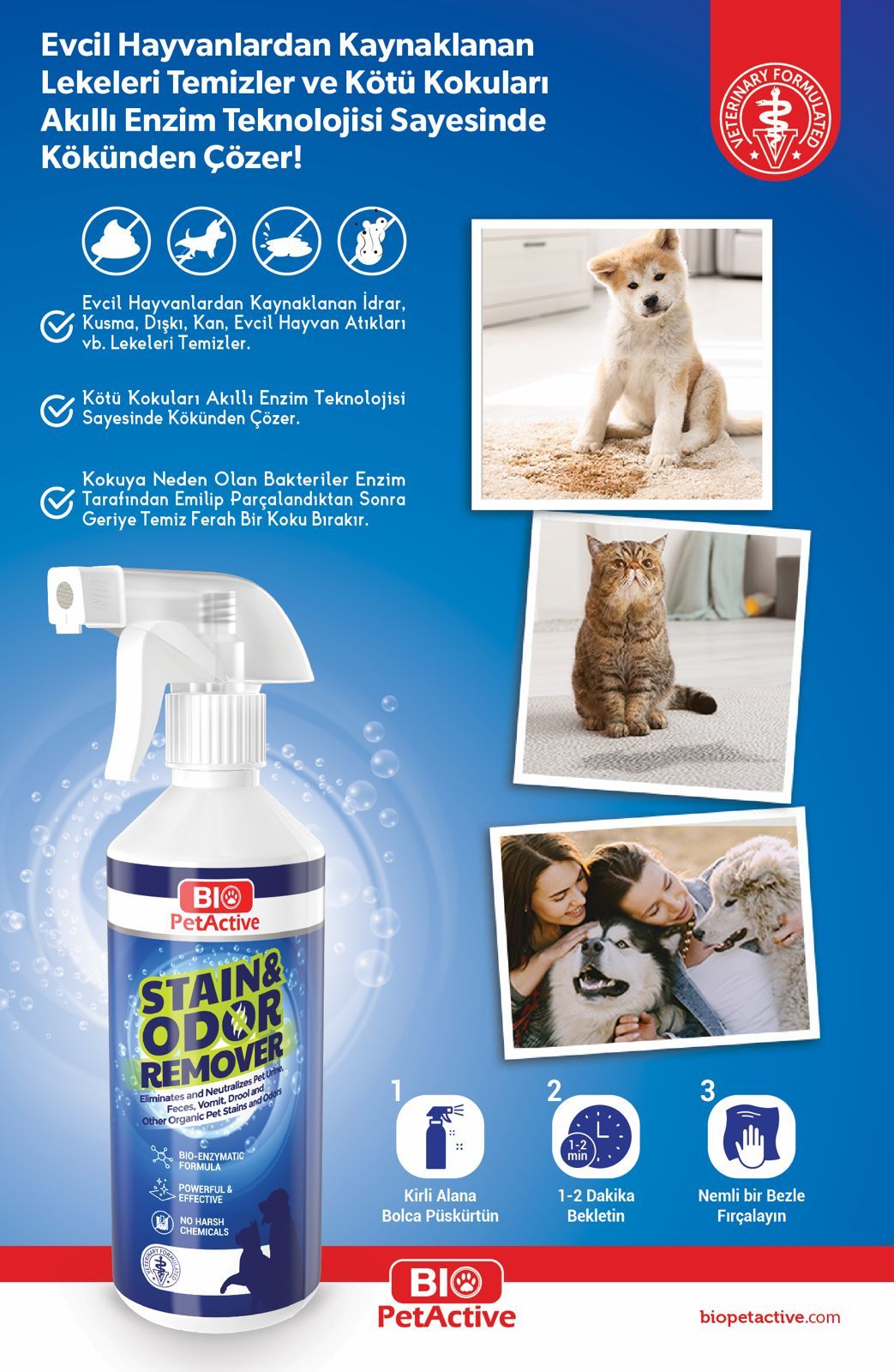 STAİN&ODOR REMOVER (LEKE ÇIK&TEMZ) 490ML*3..(674)