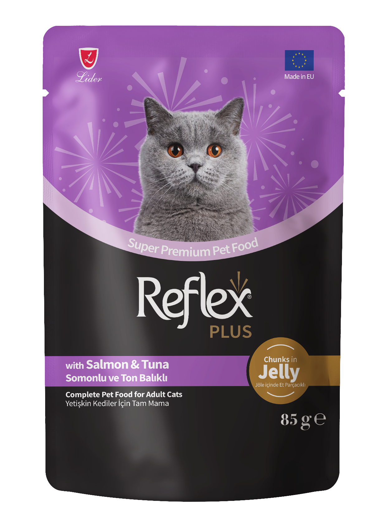 REF.PLUS KEDİ POUCH SOMON-TONBALIKLI 85GR*22.(128)