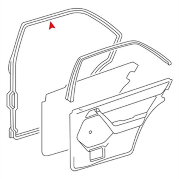Mercedes W123 Kasa (1976-1985) Kapı Lastiği Takım