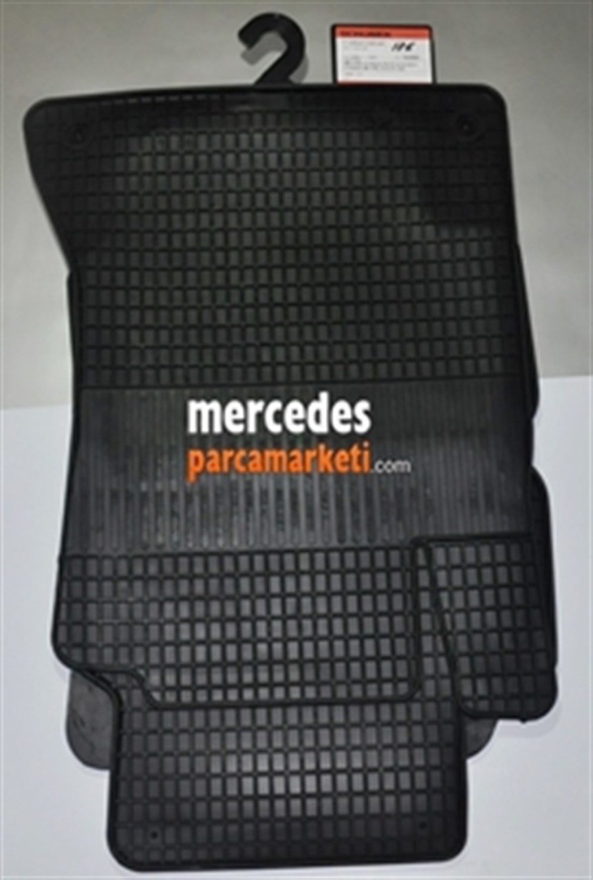 Mercedes A Serisi W176 A Serisi Yarım Havuzlu Siyah Kauçuk Paspas