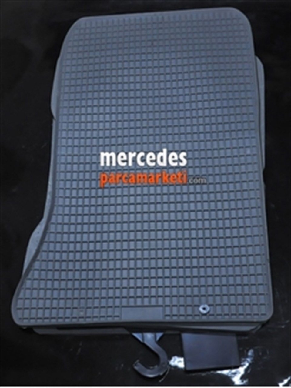 Mercedes C Serisi W204 C Serisi Gri Yarım Havuzlu Kauçuk Paspas