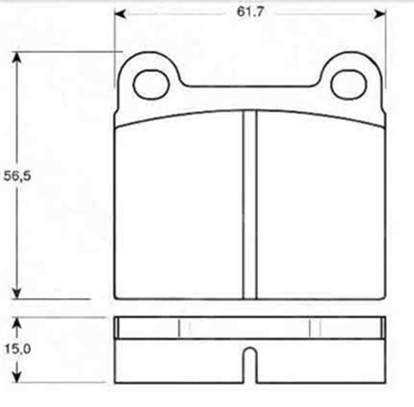 Mercedes W114- W115- W116- W123- W126 Arka Fren Balatası