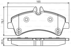 Mercedes Sprinter W906 515 CDI Arka Fren Balatası Geniş Teker