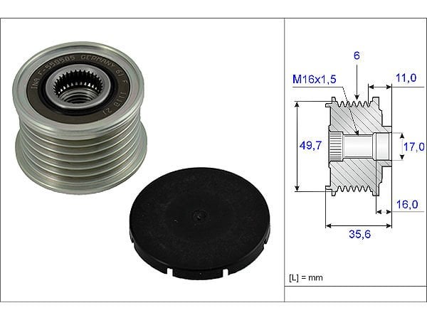 Mercedes 611 Cdi 646 Cdi Motor Şarj Dinamo Kasnağı F-559585