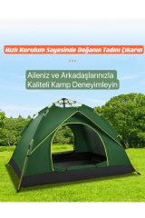 SHUFA 2-4 Kişilik Otomatik Çift Katman Çift Kapılı Kamp Outdoor Plaj Piknik Çadırı 200*150*125CM