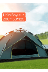 SHUFA 2-4 Kişilik Otomatik Çift Katman Çift Kapılı Kamp Outdoor Plaj Piknik Çadırı 200*150*125CM