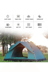 SHUFA 2-4 Kişilik Otomatik Çift Katman Çift Kapılı Kamp Outdoor Plaj Piknik Çadırı 200*150*125CM