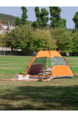SHUFA Tam Otomatik Su Ve Rüzgar Geçirmez Altıgen Çadır Aile Çadırı 270x270x140 Cm