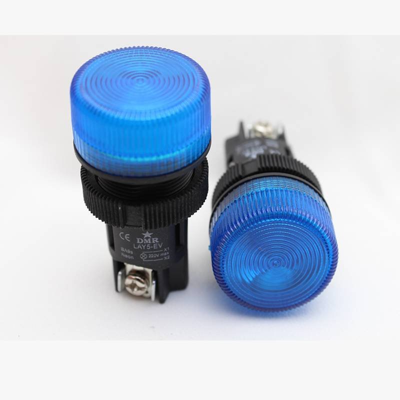 Tianyi Lay5-EV165 22 mm 24V Sarı Neon Sinyal Lambası