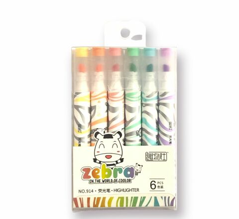 Maxx Zebra 914 Fosforlu Kalem Seti 6 Lı