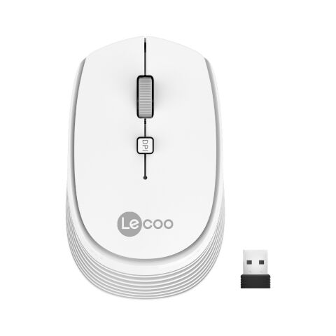 Lenovo Lecoo WS202 1200 DPI 4 Tuşlu Kablosuz Sessiz Mouse - Beyaz