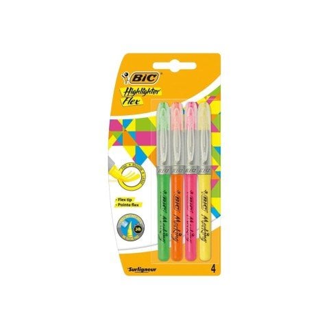 Bic Marking Highlighter Fosforlu Kalem Flex 4 Lü