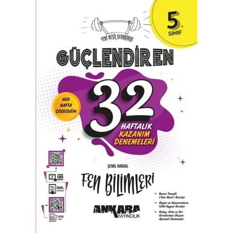 Ankara Yayıncılık  5.Sınıf Güçlendiren  32 Haftalık Fen Bilimleri Kazanım Denemeleri