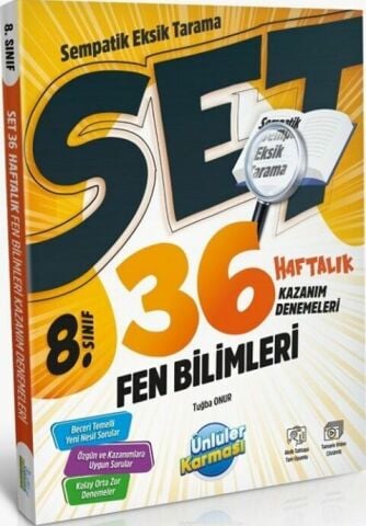 Ünlüler Karması 8. Sınıf Fen Bilimleri 36 Haftalık Kazanım Denemeleri