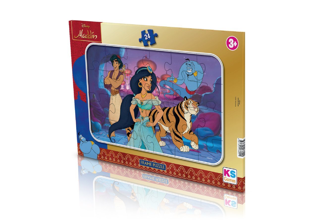 KS Puzzle 24 Parça Aladdin Frame Puzzle 25X35CM