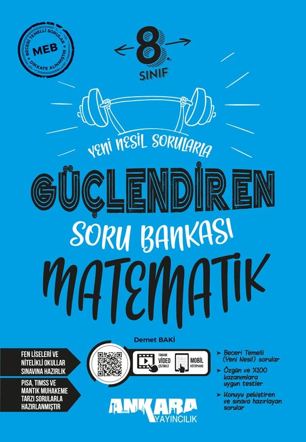 Ankara 8.Sınıf Güçlendiren Matematik Soru Bankası