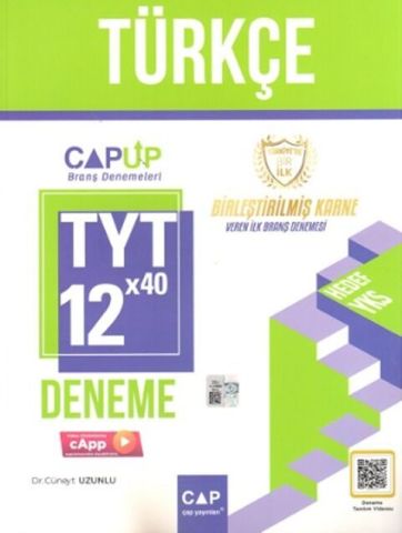 ÇAP Up TYT Türkçe 12*40 Deneme 2024