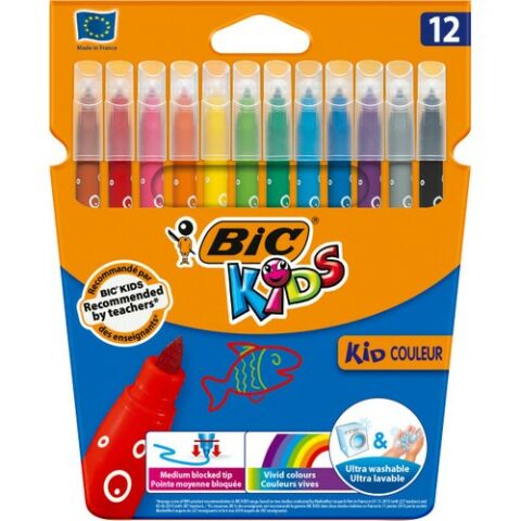 Bic Kid Couleur Keçeli Boya Kalemi 12`li