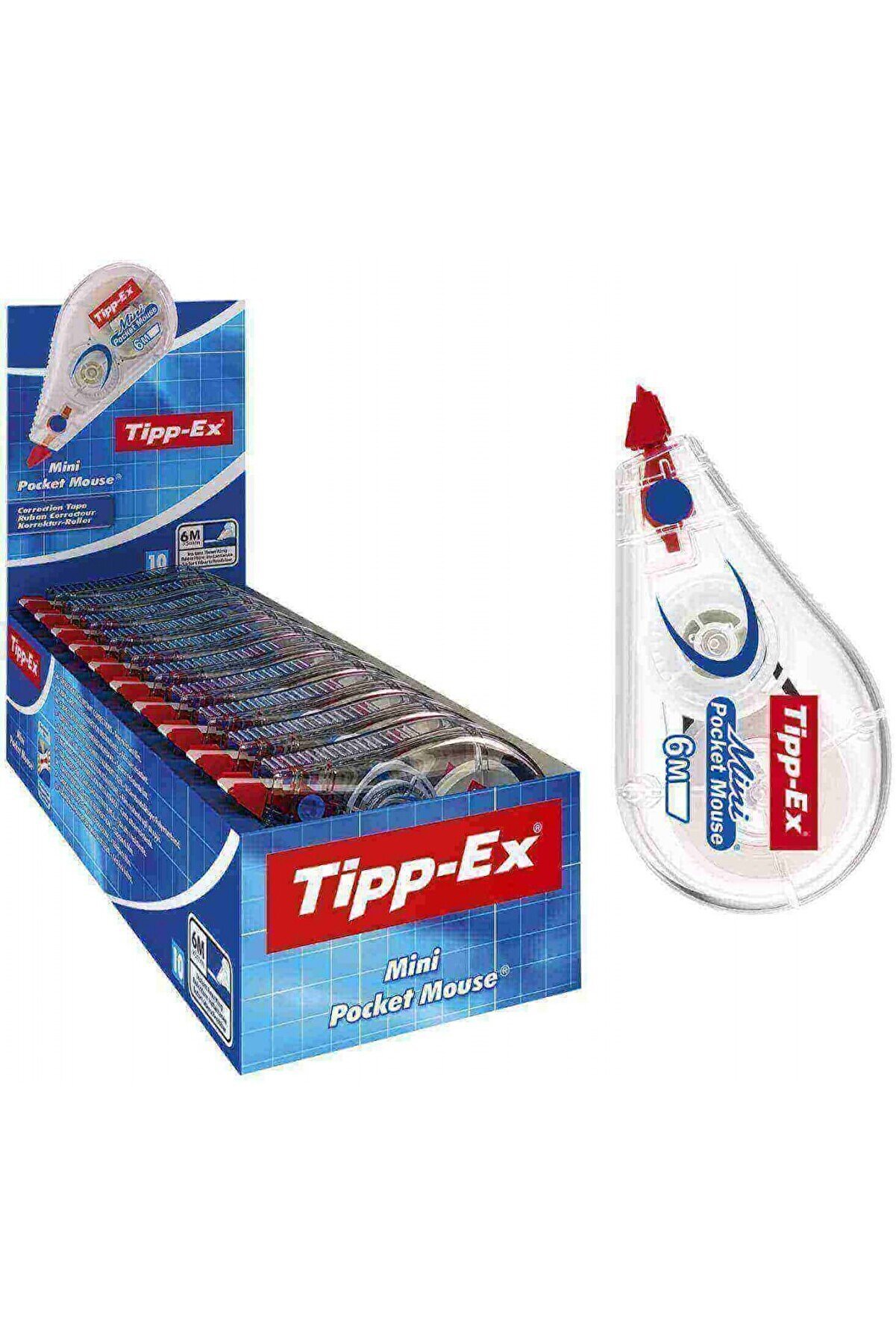 Tipp-Ex Mini Pocket Mouse Daksil Şerit Düzeltici 5 mm x 6 m (10 ADET)