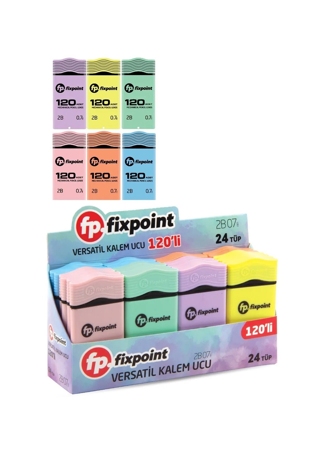 Fixpoint P-182424 120 Li 75 mm 0.7 mm Pastel Renkler