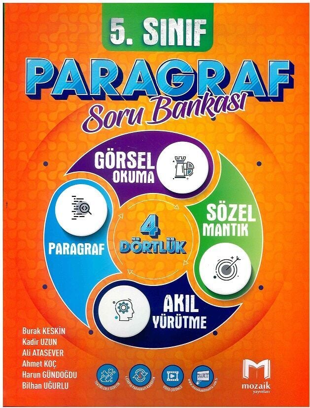 Mozaik Yayınları 5. Sınıf Paragraf Mozaik Soru Bankası