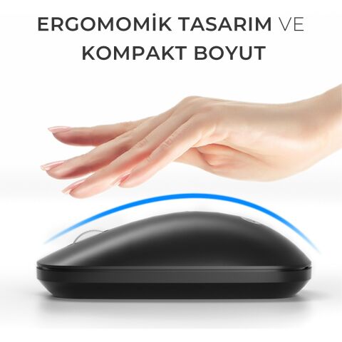 Lenovo Lecoo WS214 1200 DPI 4 Tuşlu Kablosuz Sessiz Mouse - Pembe