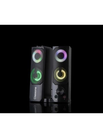 Classone X3 Oyuncu Soundbar, RGB Hoparlör - Siyah